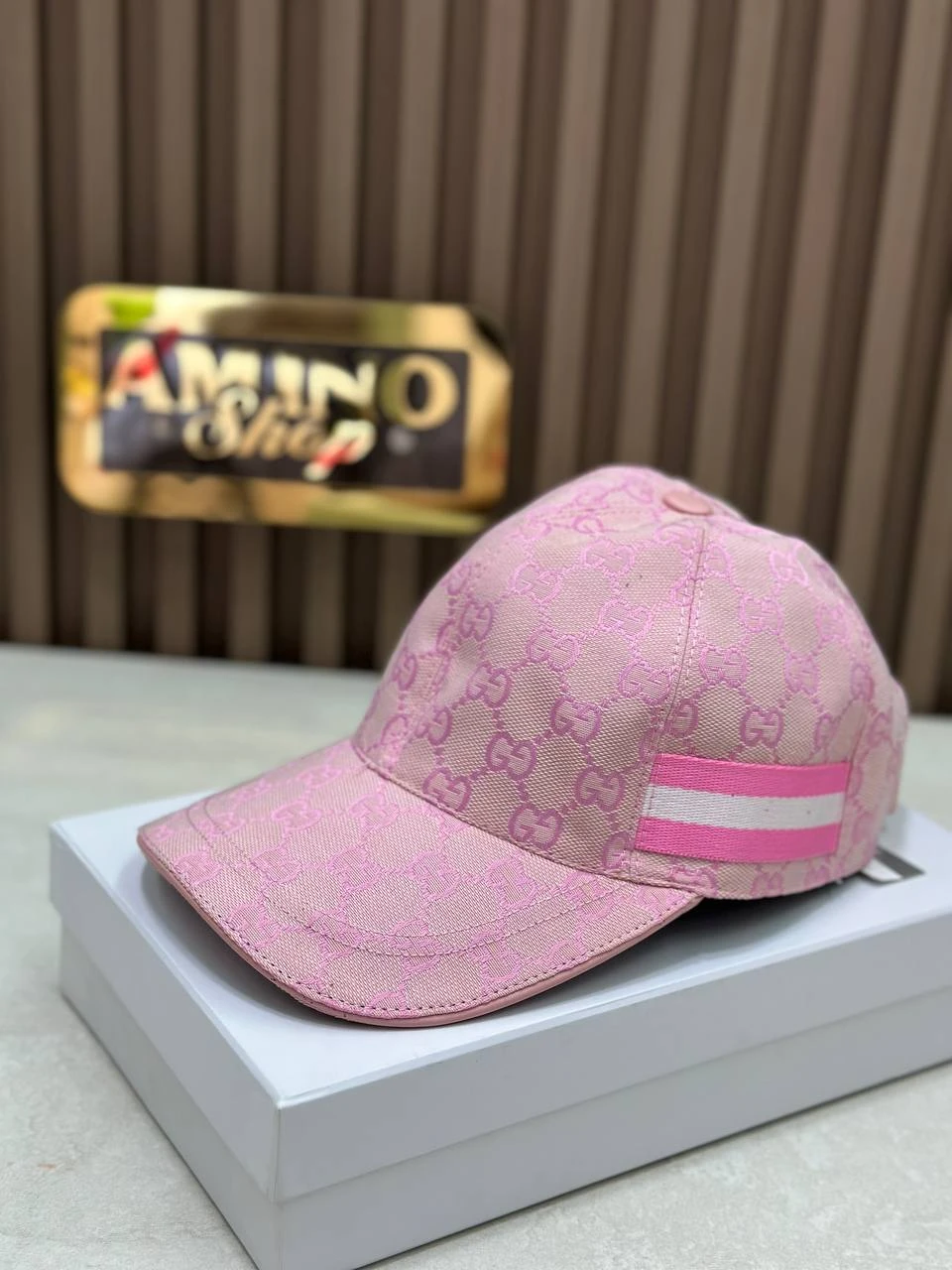 Casquette gg rose